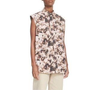 SAMSØE  SAMSØE Tea Stained Shirt Top Camo Clay Sleeveless Shirt Sizes S-M-L